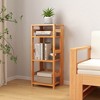 Tangkula 4-Tier Bookshelf Floor Storage Shelf w/ Rubber Wood Frame Anti-Toppling Kits - 2 of 4