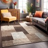 World Rug Gallery Contemporary Distressed Boxes Area Rug:  Geometric,  Low Pile,  Stain-Resistant - 2 of 4