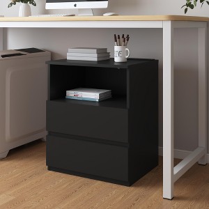 Lyngins 2 Drawers Nightstand with Fast USB C Charging Station,End Table for Bedroom,Living Room - 1 of 4