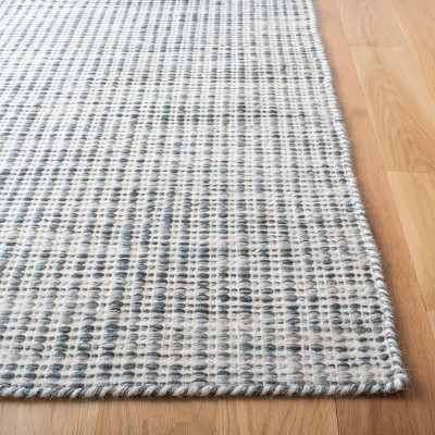 Gray and Ivory Hand-Tufted Wool Rectangular Rug 3' x 5'