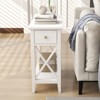 GDFStudio Gabriel Modern 2-Drawer End Table with Flip Top and Lower Shelf - 2 of 4