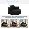 Vynxaria Black 360° Swivel Chair Accent Barrel Chair Swivel Round Sofa Chair - 4 of 4