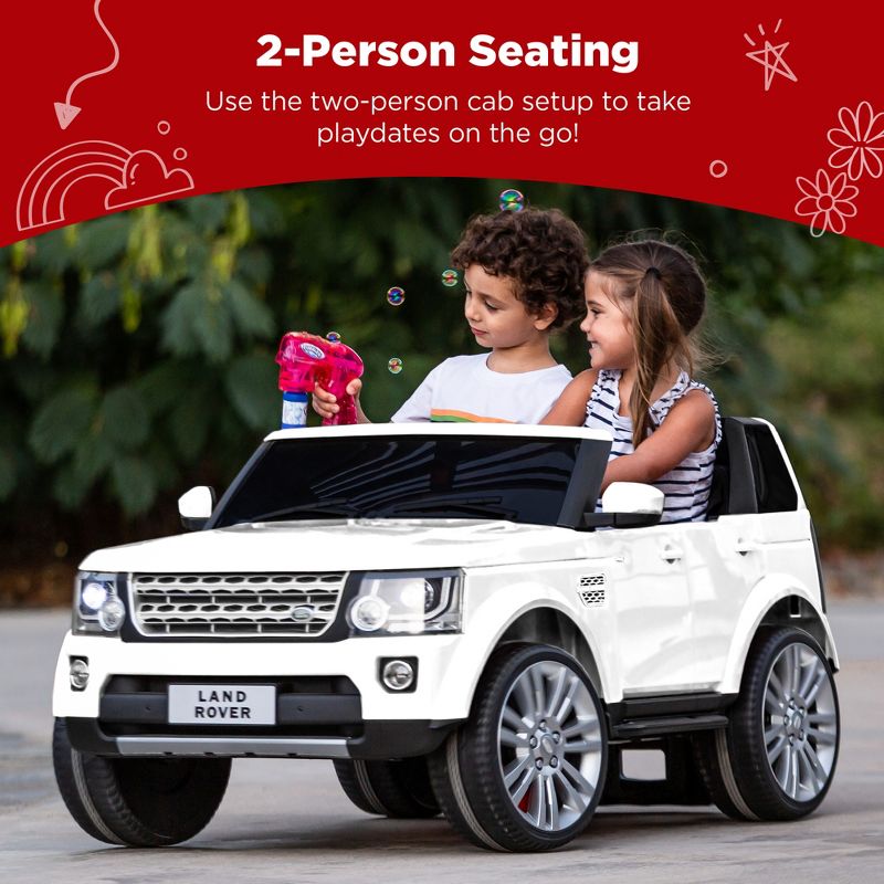 Best Choice Products 12V 3.7 MPH 2-Seater Licensed Land Rover Ride On Car Toy w/ Parent Remote Control, 2 of 8