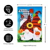 Evergreen Fall Gnome Trio Garden Applique Flag 12.5 x 18 Inches Indoor Outdoor Decor - 2 of 4