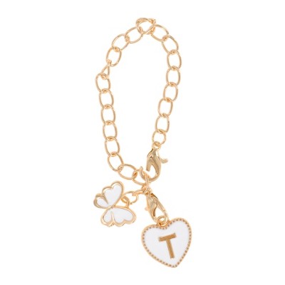 Unique Bargains Butterfly Heart Cup Chain Charm Water Cup Pendant 1 Pc