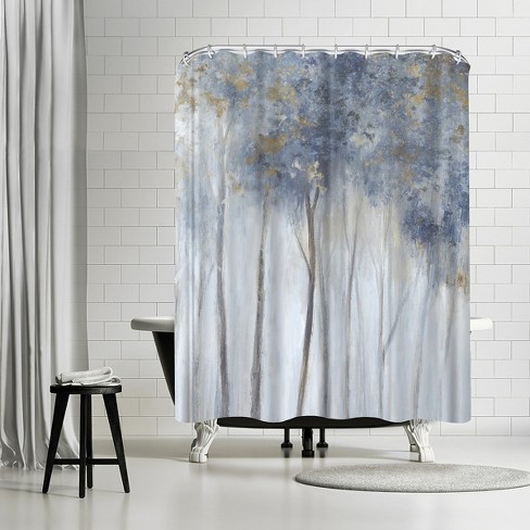 Americanflat Fog And Gold I By Pi, 74 Shower Curtain