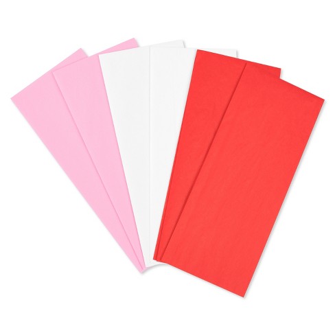 40 Sheet Red/White/Pink Tissue Papers
