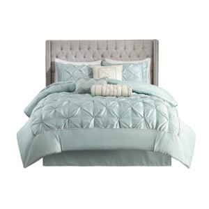 Cesicia 7 Piece Tufted Comforter Set, Queen Size - 1 of 4