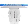 5 Star Super Deals Swivel Power Outlet Charging Tower Station Shelf - 6 Spin Rotating Wall Charger Ports + 3 Fast Charging USB - Surge Protector - 4 of 4