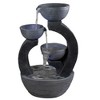 Northlight Lighted Three-tier Outdoor Garden Water Fountain - 31.5" - Black - 4 of 4