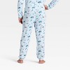 Men's "Tis the Ski-son!" Cozy Knit Holiday Matching Family Pajama Pants - Wondershop™ Blue - 2 of 4