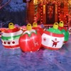 Angel Sar 6.9 FT Inflatable Christmas Balls with LED Lights, Set of 5 Blow Up Yard Decorations, Lighted Outdoor Decor - 4 of 4
