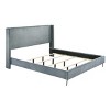 Accent Bed Modern Wingback Upholstered Panel Bed for Bedroom with Wood Slats - 3irtyhousy - 3 of 4