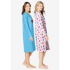 Dreams & Co. 2-Pack Long-Sleeve Sleepshirt - 4 of 4