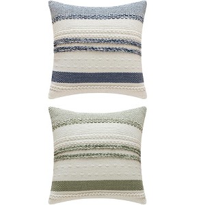 REGALWOVEN 2 Pcs Striped Decorative Throw Pillow Covers for Couch Bed Sofa Home Decor - 1 of 4