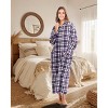 ADR Women's Zip Up Robe Fleece Soft Warm Plush Oversized Zipper Bathrobe - 2 of 4