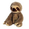 Aurora Small Sloth Eco Nation Eco-Friendly Stuffed Animal Brown 8" - image 4 of 4