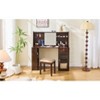 CAVINAS Makeup Vanity with Stool Adjustable Lighting Mirror Vanity Desk with Mirror Set Bedroom Furniture Vintage Vanity for Bedroom - 4 of 4