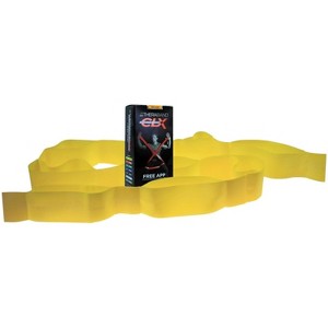 THERABAND CLX Band, 25 YD Dispenser, Yellow, Thin Thickness, 3 LBS Resistance, Level 2 - 1 of 4