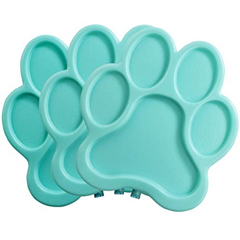 Reusable Hard Ice Pack for Lunch Box, Bento or Bag (3 Pack Paw Print) -  Keep Cool Freezer Cold Packs, Lasts For Hours - Great for Kids or Adults