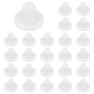 Unique Bargains Silicone Rubber Corrosion-Resistant Nap-in Locking Hole Plugs White - 1 of 4