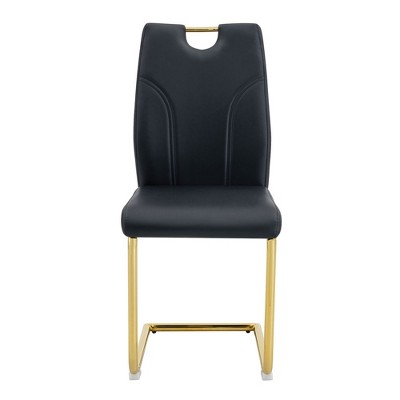 Infurnic Dining Chairs Set of 4 Uniquely Designed Chairs, Suitable for Offices, Restaurants, Kitchens, Conference Rooms, Black, 15.7"*16"*37.4"