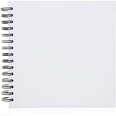Paper Junkie Hardcover Blank Diy Scrapbook Photo Album Wedding Guestbook, 40 Sheets, 8 inches