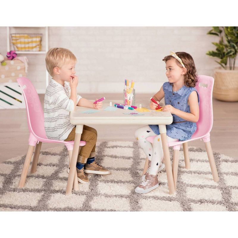3pc Kid Century Modern Table and Chair Set - B. Spaces, 3 of 10