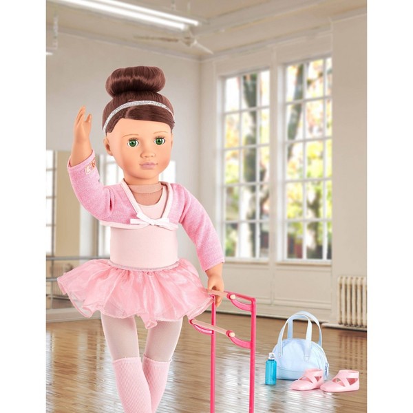 Nuestra Generación Sydney Lee con Libro de Cuentos y Conjunto Muñeca de Ballet de 18" 2