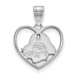 Black Bow Jewelry Sterling Silver East Carolina Pirates NCAA Pendant - 1 of 3