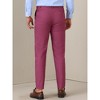 Lars Amadeus Men's Slim Fit Tapered Leg Flat Front Business Trousers Dress Pants - 3 of 4