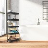 Boersma Storage Rolling Cart, 5 Tier Laundry Room Organization Utility Cart Bathroom Organizer Mobile Shelving Unit Shelves Trolley - 2 of 4