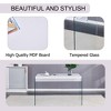 NicBex Minimalist Wooden Rectangular Dining Table with Glass Legs,Modern Home Kitchen Table Bar Table,Dining Room Furniture - 4 of 4