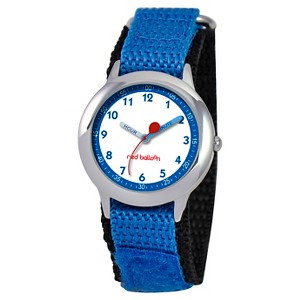 Boys' Red Balloon Stainless Steel Time Teacher Watch - Blue - 1 of 4