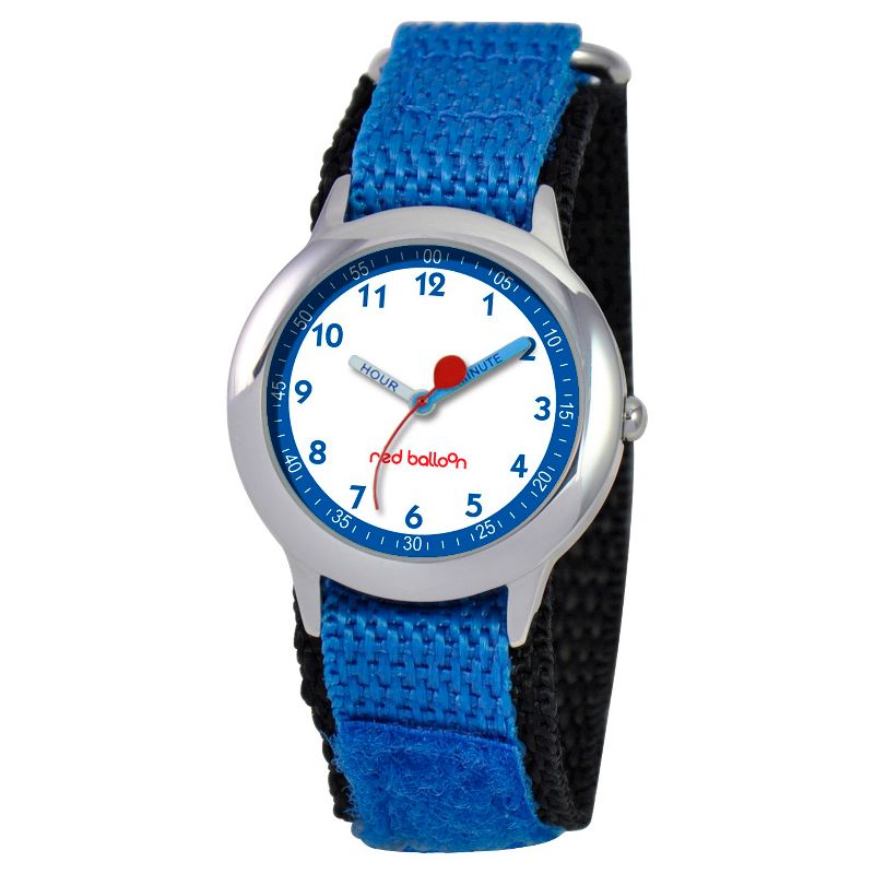 Boys' Red Balloon Stainless Steel Time Teacher Watch - Blue, 1 of 7