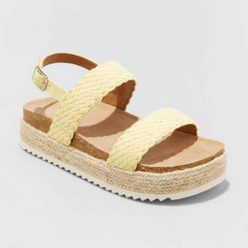 Girls' Romee Footbed Sandals - art class™ Yellow 1