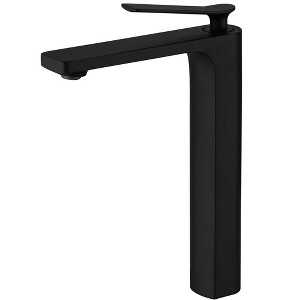 BWE Single Hole Single Handle Bathroom Vessel Sink Faucet With Supply Hose - 1 of 4