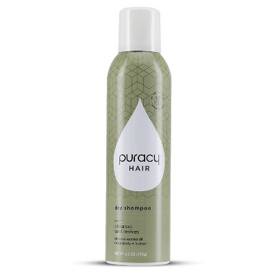 Puracy Dry Shampoo, Benzene-Free, 3-in-1 Volumizing, Revitalizing & Memory-Adding for All Hair Colors & All Hair Types - 6 fl oz