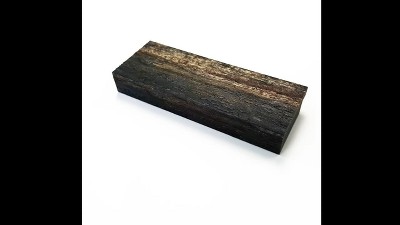 Bronze and Silver Rectangular Wood Framed Wall Mirror