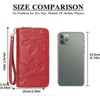 Clotth Womens Wallet - Large Capacity RFID Blocking Leather Wallet for Women Double Zipper Wristlet Clutch for Phone,Travel & Daily Use - 3 of 4