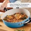 KitchenAid Hard Anodized 5qt Nonstick Ceramic Saute Pan with Lid - Blue Velvet: Large Frying Pan, Tempered Glass Lid - 4 of 4