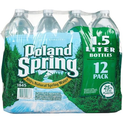 Poland Spring Water - 50.7 Ounce Bottle (Pack of 12)