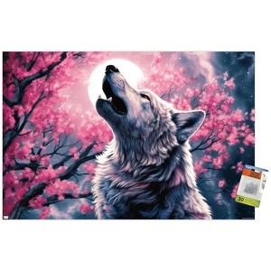 Trends International Shawna Stewart - Howling At The Moon Unframed Wall Poster Prints - 1 of 4