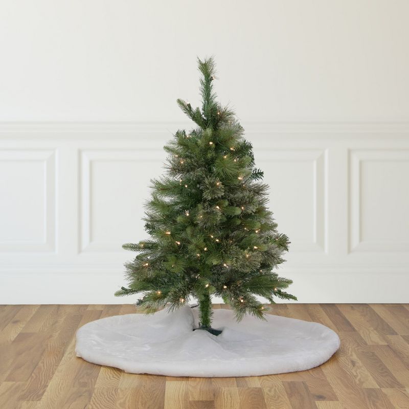 Northlight 3' Pre-Lit Kingston Cashmere Pine Full Artificial Christmas Tree, Clear Lights, 3 of 8
