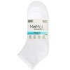 Memoi 6 Pairs Women's Half Cushioned Solid Color Quarter Sock - 3 of 4