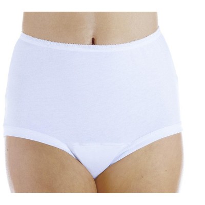 Wearever Women's 100% Cotton Banded Leg Incontinence Panty Regular Absorbency