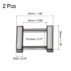 Unique Bargains Alloy Wear Resistance Corrosion Resistance Rectangle Screw Ring Buckle 2 Pcs - 2 of 4