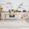 Luxe Weavers Botanical Print Cream Area Rug Modern Leaves - 2 of 4