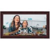 PosterPalooza | Photo Size Linear Brown Picture Frame - UV Acrylic, Foam Board Backing, Hanging Hardware - 2 of 4