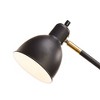 20.75" Adjustable Metal Desk Lamp with Accents Black - Cresswell Lighting: Modern Office & Dorm Lighting, ETL Listed, No Bulb Included - 2 of 4